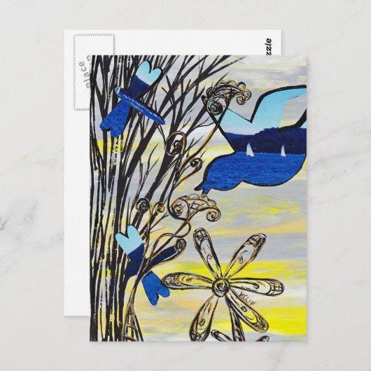 Beach Sunset Briefkaart (Voorkant / Achterkant)