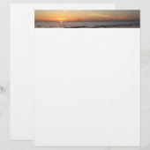Beach Sunset Briefpapier (Voorkant / Achterkant)