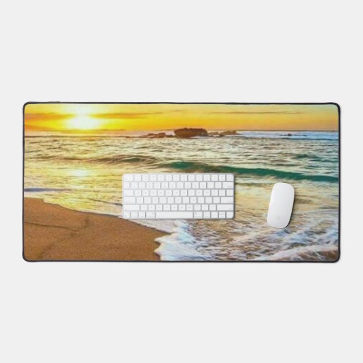 Beach Sunset Bureaumat (Keyboard & Muis)