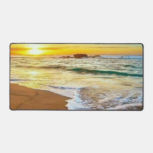 Beach Sunset Bureaumat (Voorkant)