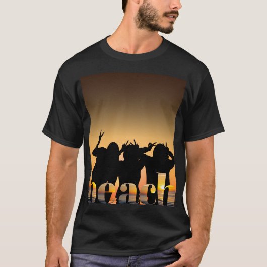 Beach Sunset – Calm and Dreamy Vibes T-shirt (Voorkant)