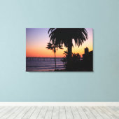 Beach Sunset Canvas afdrukken (Insitu (Houten vloer))