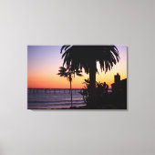 Beach Sunset Canvas afdrukken (Voorkant)