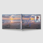 Beach Sunset Celebration Life Blue Guest Book Gastenboek (Volledig)