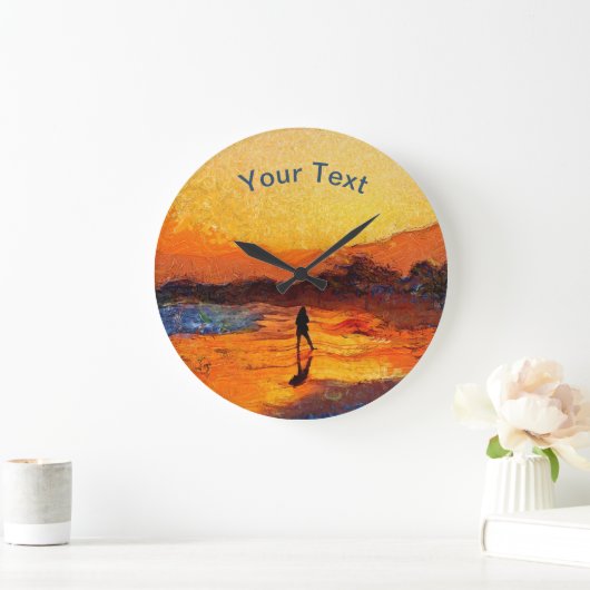  Beach Sunset Clock Grote Klok (Huis)