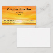 Beach Sunset Design Visitekaartje (Voorkant / Achterkant)