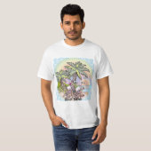 Beach Sunset Flamingo T-shirt (Voorkant volledig)