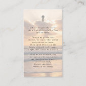 Beach Sunset Forever Hearts Photo Prayer Card Visitekaartje (Achterkant)