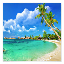 Beach Sunset Foto Afdruk