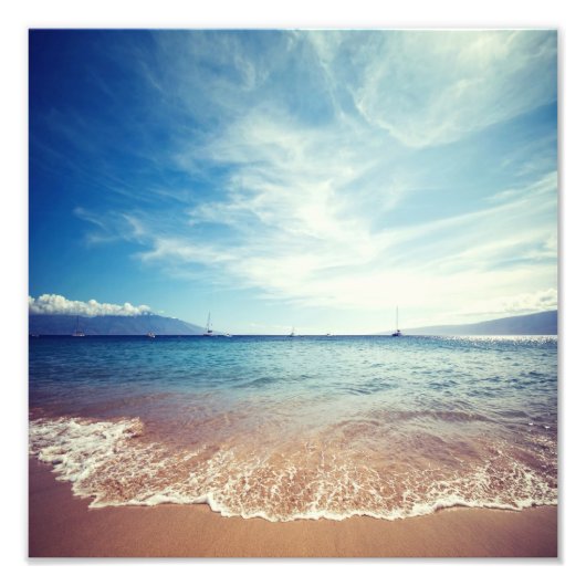 Beach Sunset Foto Afdruk (Voorkant)