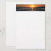 Beach Sunset foto briefpapier (Voorkant / Achterkant)