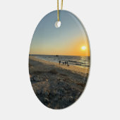 Beach Sunset Foto Ornament (Links)