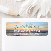 Beach Sunset-fotografie — prachtige aangepaste ter Etiket (Insitu)