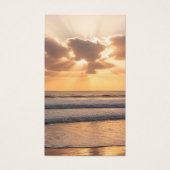 Beach Sunset Funeral Memorial Sympathy Prayer Card Visitekaartje (Voorkant)