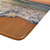 Beach Sunset Glass Snijplank (Hoek)