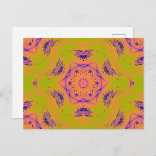 Beach Sunset Gradient Contrast Mandela Briefkaart (Voorkant / Achterkant)