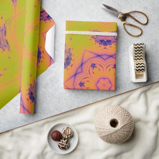 Beach Sunset Gradient Contrast Mandela Cadeaupapier (Crafts)