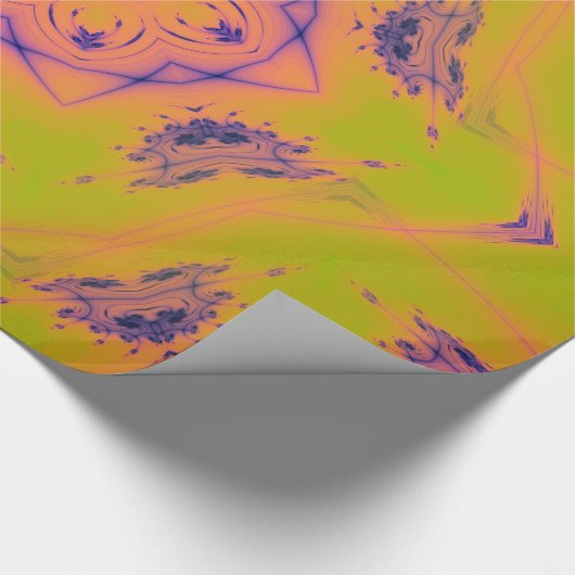 Beach Sunset Gradient Contrast Mandela Cadeaupapier (Hoek)