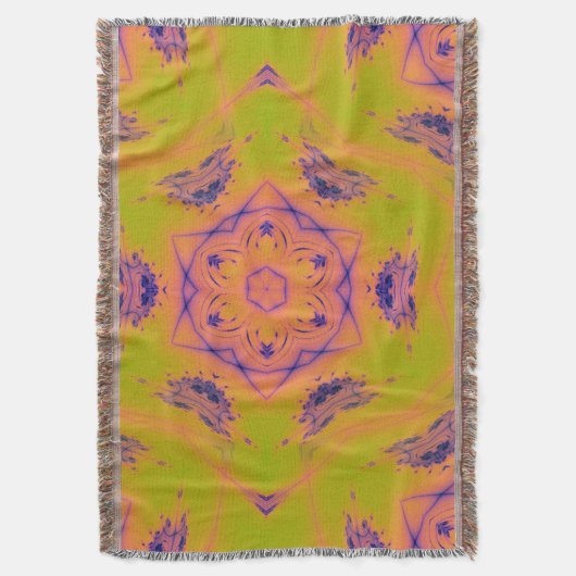 Beach Sunset Gradient Contrast Mandela Deken (Voorkant Verticaal)