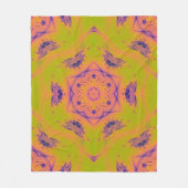 Beach Sunset Gradient Contrast Mandela Fleece Deken (Voorkant)