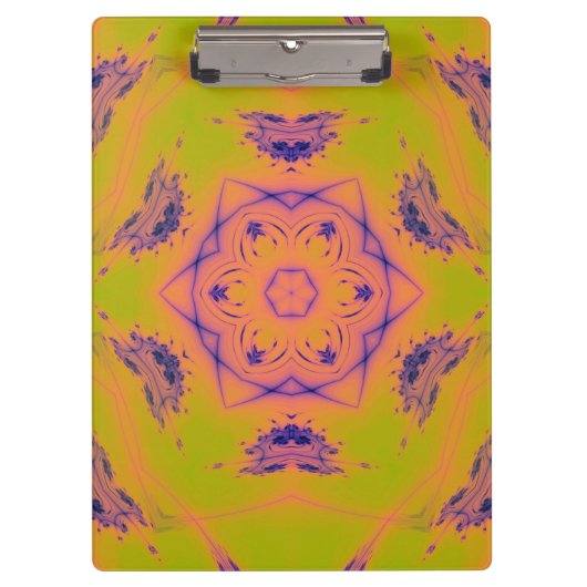 Beach Sunset Gradient Contrast Mandela Klembord (Voorkant)