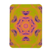 Beach Sunset Gradient Contrast Mandela Magneet (Verticaal)