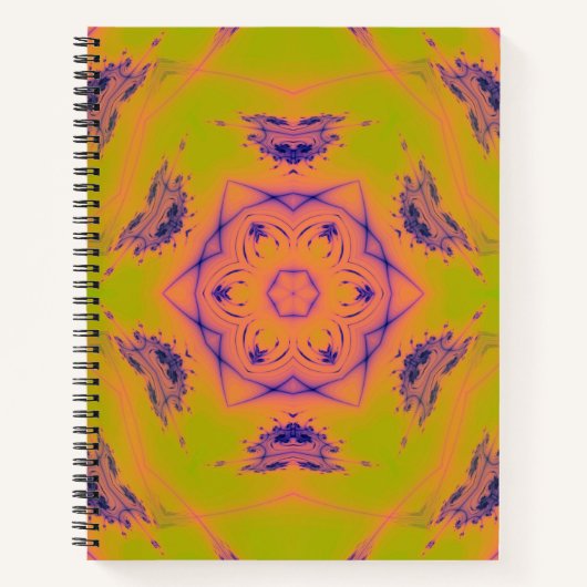 Beach Sunset Gradient Contrast Mandela Notitieboek (Voorkant)