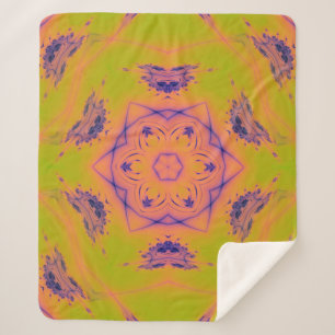 Beach Sunset Gradient Contrast Mandela Sherpa Deken