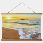 Beach Sunset Hangend Wandkleed (Voorkant)