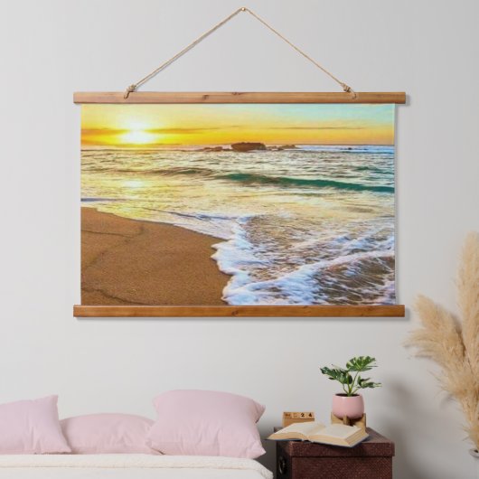 Beach Sunset Hangend Wandkleed (Slaapkamer)