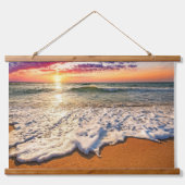 Beach Sunset Hangend Wandkleed (Voorkant)