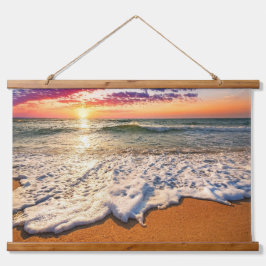 Beach Sunset Hangend Wandkleed