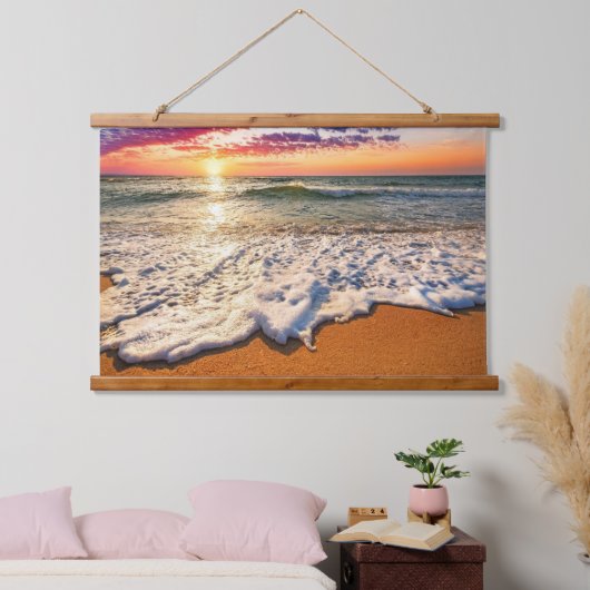 Beach Sunset Hangend Wandkleed (Slaapkamer)