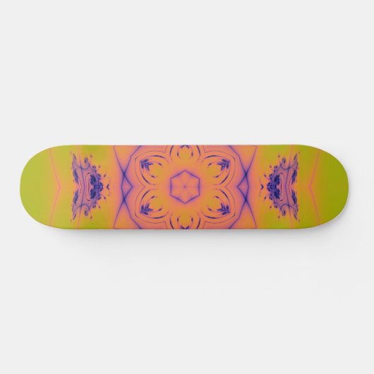 Beach Sunset High Contrast Mandela Persoonlijk Skateboard (Horizontaal)