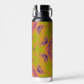 Beach Sunset High Contrast Mandela Waterfles (Voorkant)