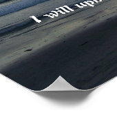 Beach Sunset Isaiah 41:10 Afdruk Poster (Hoek)