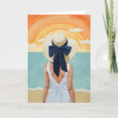 Beach Sunset Kaart (Voorkant)