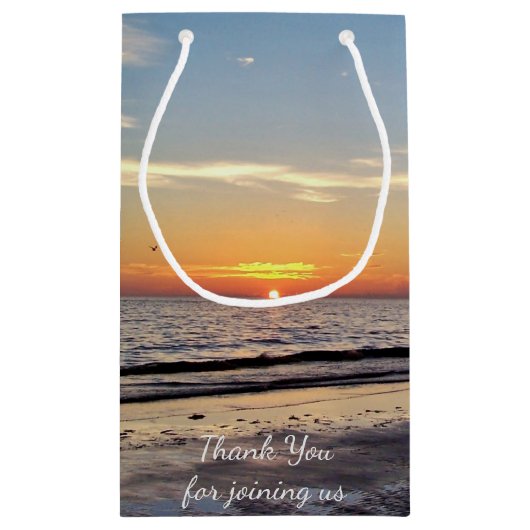 Beach Sunset Klein Cadeauzakje (Achterkant)