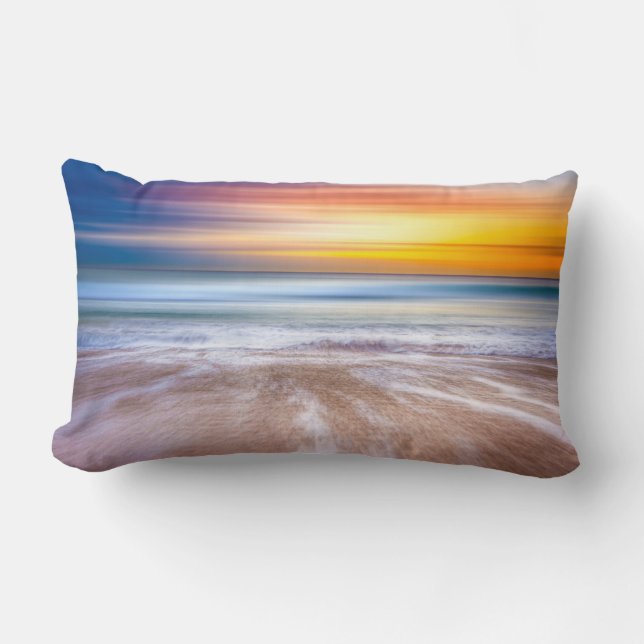 Beach Sunset Kussen (Voorkant)