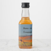 Beach Sunset Label Likeurfles Etiket (Voorkant)