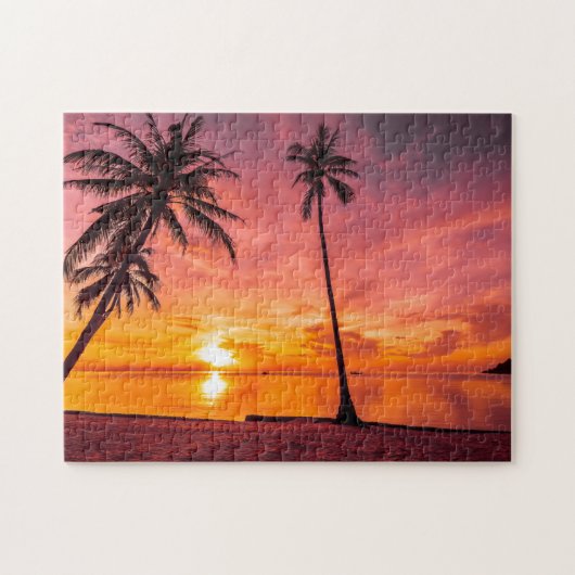 Beach Sunset Legpuzzel (Horizontaal)