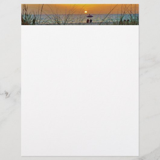 Beach Sunset Letterhead (Voorkant)