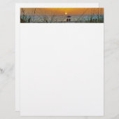 Beach Sunset Letterhead (Voorkant / Achterkant)