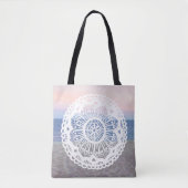 Beach Sunset Mandala Tote Bag (Voorkant)