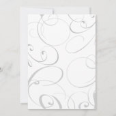 Beach Sunset met Flourishes Wedding Invitation Kaart (Achterkant)