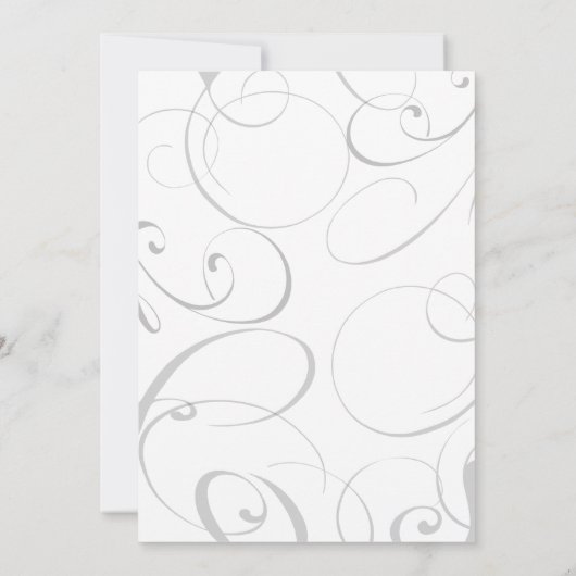 Beach Sunset met Flourishes Wedding Invitation Kaart (Achterkant)