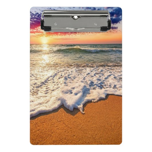Beach Sunset Mini Klembord (Voorkant)