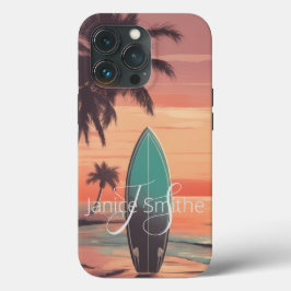 Beach Sunset Monogram Case-Mate iPhone Case