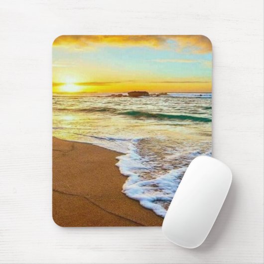 Beach Sunset Muismat (Met muis)