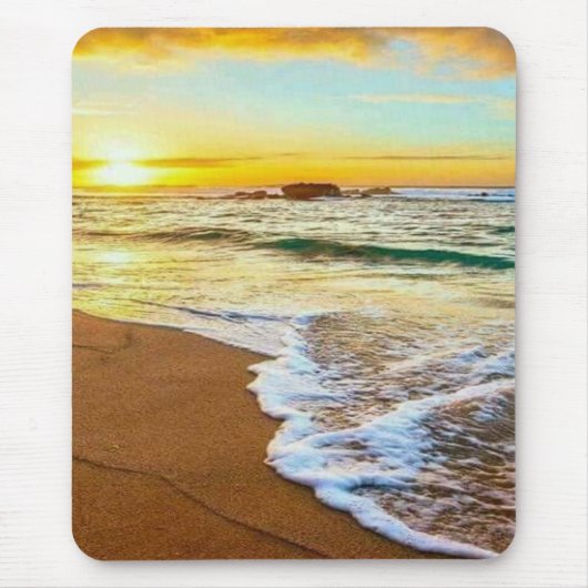 Beach Sunset Muismat (Voorkant)